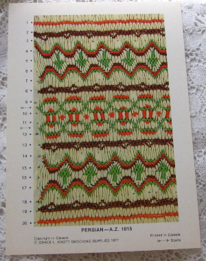 Grace Knott Persian Smocking Plate 1015